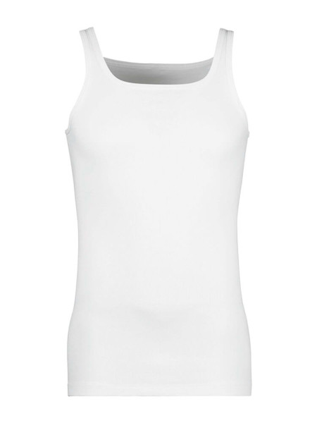 HUBER Regular Fit Hvid Feinripp - Visning 1