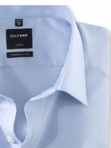 OLYMP Regular Fit Skjorte Lyseblå New Kent Chambray