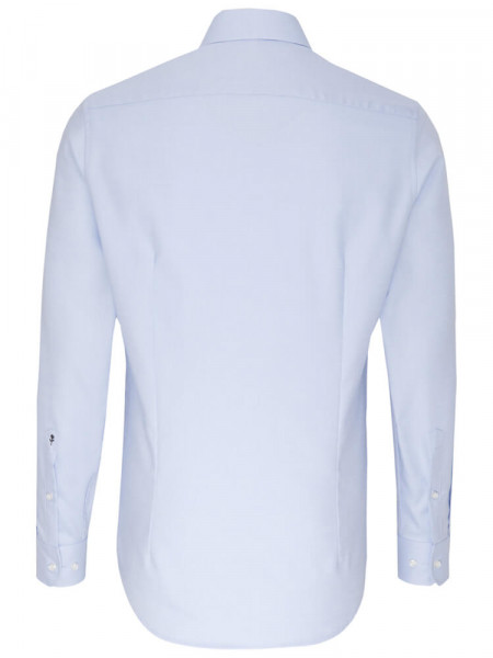SEIDENSTICKER Slim Fit Skjorte Lyseblå Business Kent Struktur