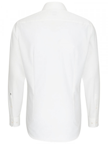 SEIDENSTICKER Tailored Fit Skjorte Lys beige Business Kent Popeline