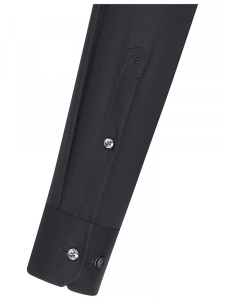 SEIDENSTICKER Tailored Fit Skjorte Sort Business Kent Popeline - Visning 1