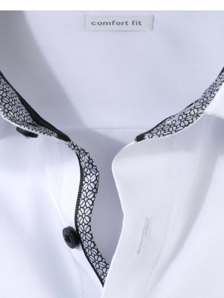 OLYMP Comfort Fit Skjorte Hvid New Kent Popeline - Visning 1