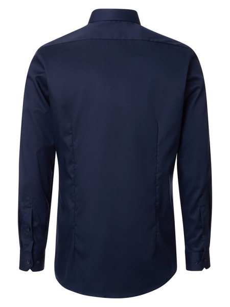 VENTI Slim Fit Skjorte Marine Kent Popeline