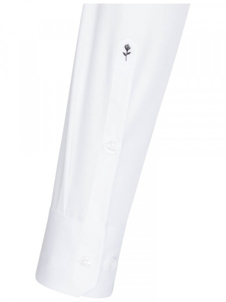 SEIDENSTICKER Slim Fit Skjorte Hvid Business Kent Popeline - Visning 1