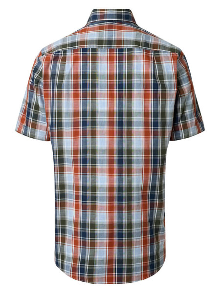 REDMOND Comfort Fit Skjorte Rød Button-Down Hyperflex Dobby