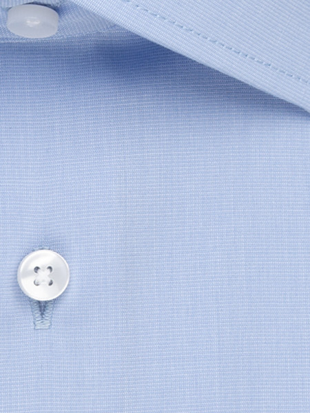SEIDENSTICKER Regular Fit Skjorte Lyseblå Business Kent Fil à Fil - Visning 3