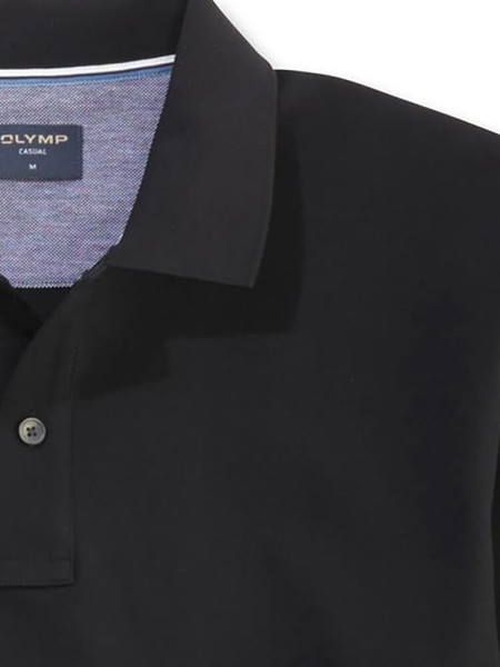 OLYMP Polo Sort Piqué