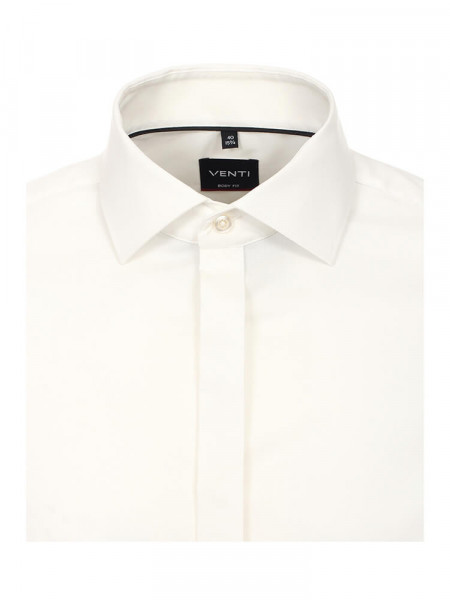 VENTI Slim Fit Skjorte Lys beige Kent Popeline - Visning 1