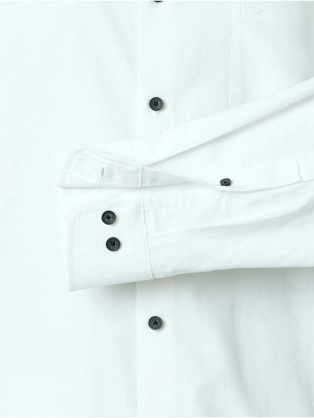 REDMOND Comfort Fit Skjorte Hvid Button-Down Fein Oxford - Visning 2