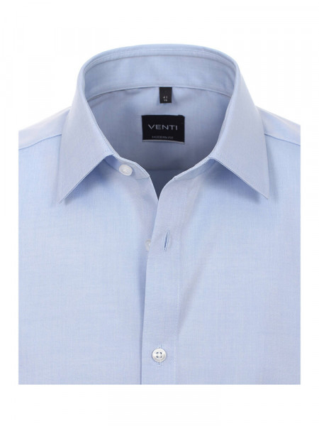 VENTI Regular Fit Skjorte Lyseblå Kent Popeline - Visning 1