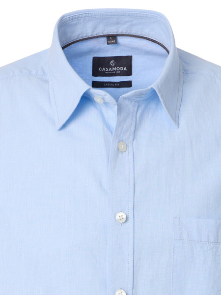 CASAMODA Comfort Fit Skjorte Lyseblå Kent Easy Care  - Visning 1