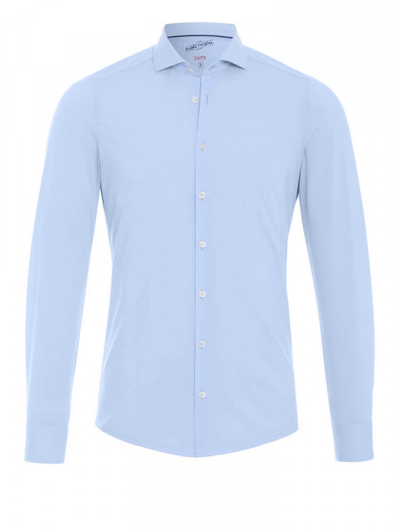 PURE Extra Slim Fit Skjorte Lyseblå Haifisch Jersey - Visning 1