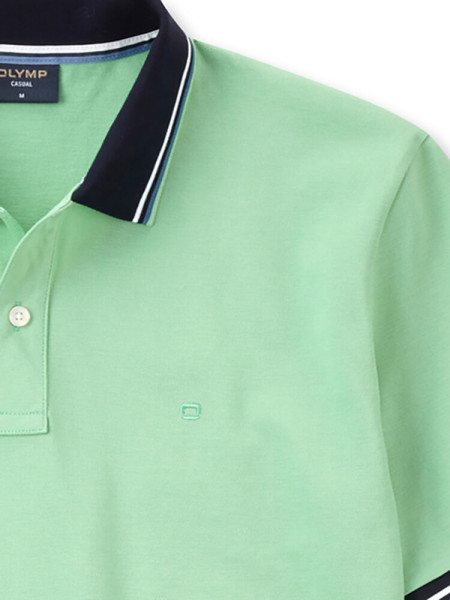 OLYMP Polo Grøn Piqué