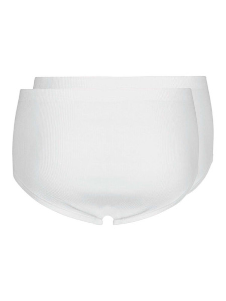 HUBER Regular Fit Hvid Doppelrippenstich