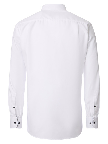 VENTI Comfort Fit Skjorte Hvid Button-Down Struktur