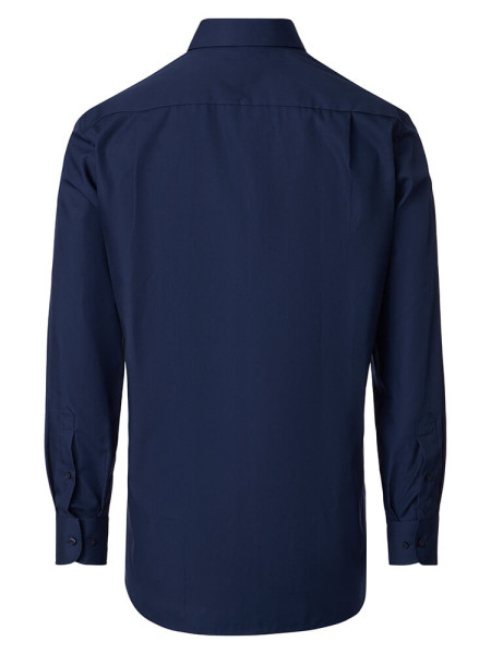 VENTI Comfort Fit Skjorte Mørkeblå Kent Popeline
