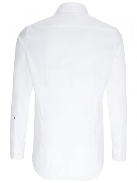 SEIDENSTICKER Slim Fit Skjorte Hvid Haifisch Oxford