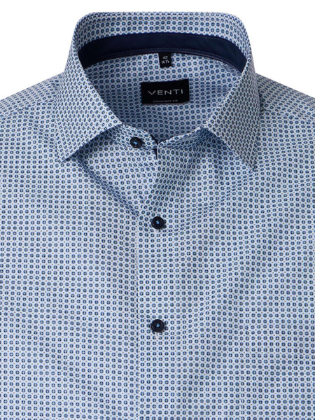 VENTI Comfort Fit Skjorte Lyseblå Kent Popeline - Visning 1