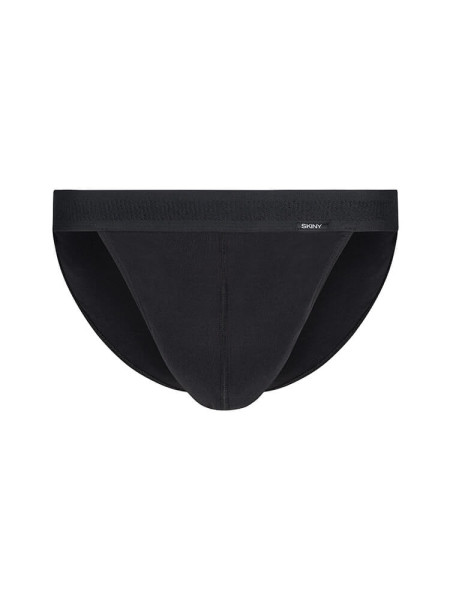 SKINY Regular Fit Sort Feinripp - Visning 1