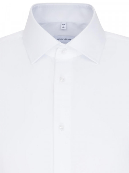 SEIDENSTICKER Slim Fit Skjorte Hvid Business Kent Popeline - Visning 2