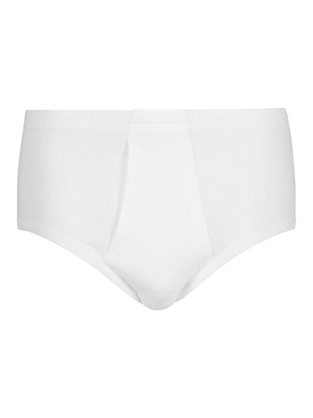 HUBER Regular Fit Hvid Doppelrippenstich - Visning 1