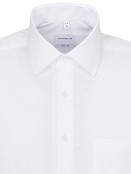 SEIDENSTICKER Regular Fit Skjorte Hvid Business Kent Popeline - Visning 2