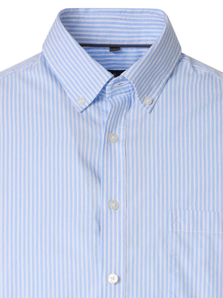 CASAMODA Regular Fit Skjorte Lyseblå Button-Down Easy Care  - Visning 1