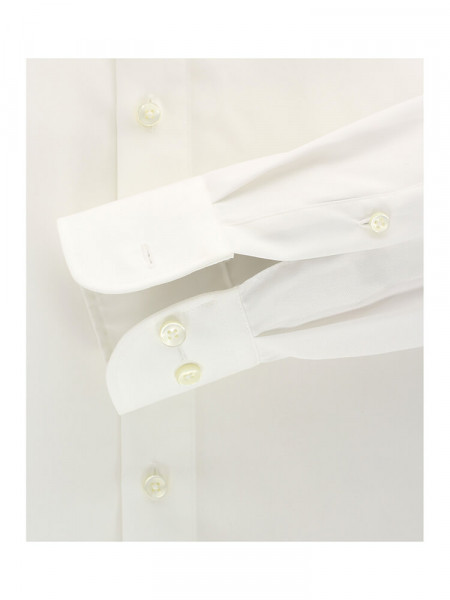 CASAMODA Comfort Fit Skjorte Lys beige Kent Popeline - Visning 2