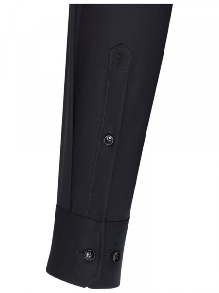 SEIDENSTICKER Slim Fit Skjorte Sort Business Kent Popeline - Visning 1