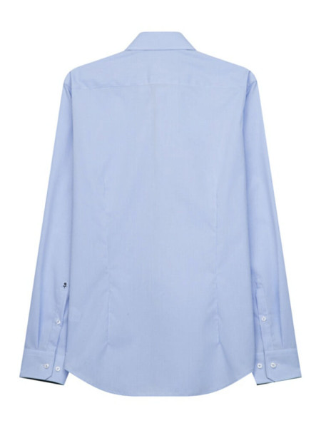 SEIDENSTICKER Slim Fit Skjorte Medium blå Business Kent Popeline