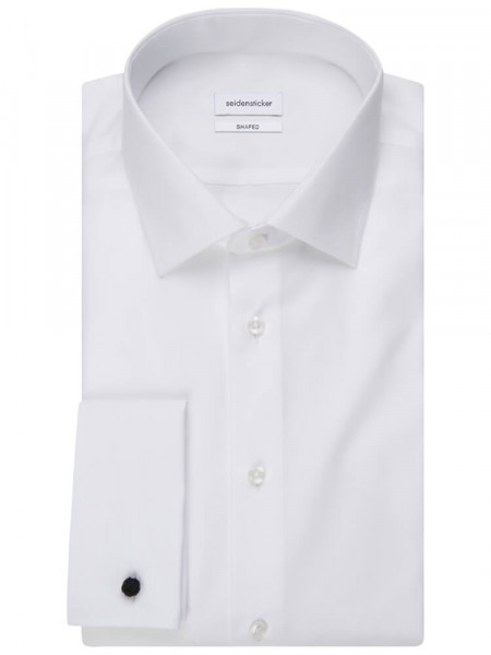 SEIDENSTICKER Tailored Fit Skjorte Hvid Business Kent Popeline - Visning 4