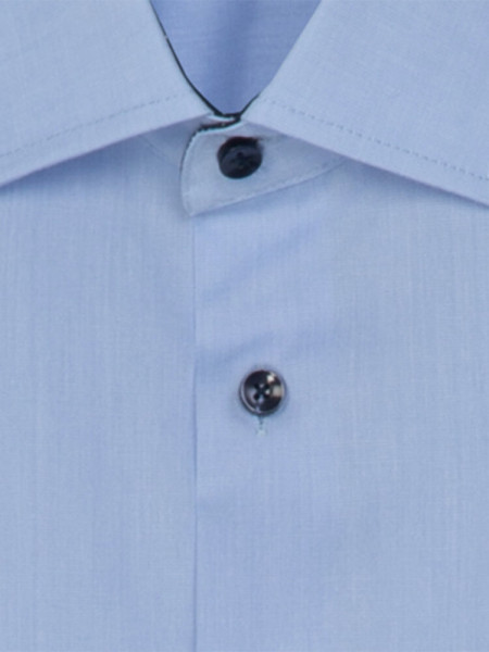SEIDENSTICKER Slim Fit Skjorte Lyseblå Business Kent Fil à Fil