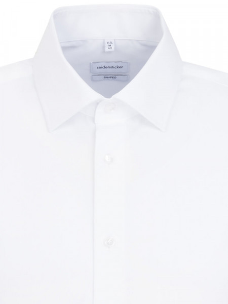 SEIDENSTICKER Tailored Fit Skjorte Hvid Business Kent Popeline - Visning 2