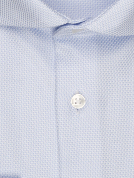 SEIDENSTICKER Slim Fit Skjorte Lyseblå Kent Struktur - Visning 1
